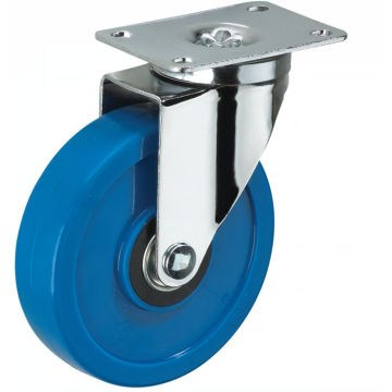 Rodízio azul Biaxial de tamanho médio da roda de 3inch PVC